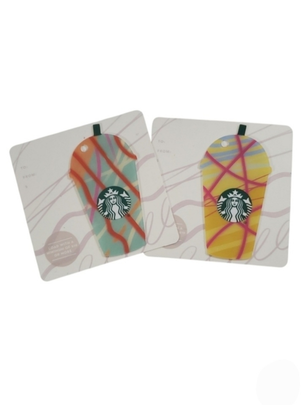 Starbucks 2 Summer Frap Gift Cards 2018 Collectible Empty No Monetary Value